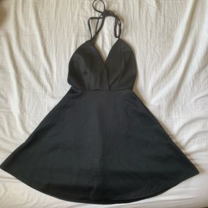 halter skater dress